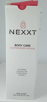 NEXXT BODY CARE GLITTER BODY LOTION PINK SUGAR 6.7 OZ