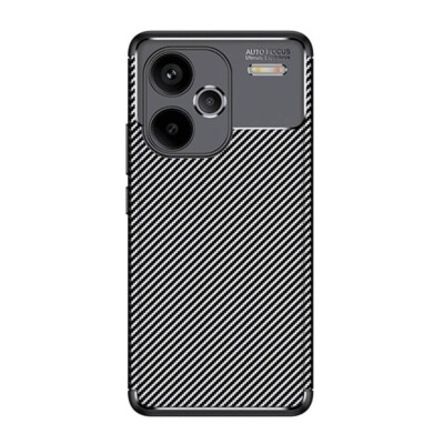 FÜR XIAOMI REDMI NOTE 13 PRO PLUS 5G - CARBON ENVIRO Case Cover Hülle SCHWARZ