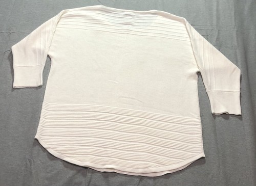 Design History Knit Sweater Women's XL Striped Nautical Chic Minimalist Preppy - Picture 3 of 7