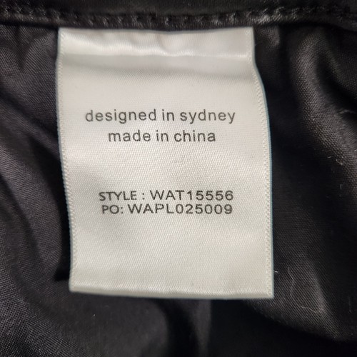 ATMOS & HERE LEATHER LOOK SHINNY STRETCH PANTS SLIM LEG WOMENS SIZE 10 - Picture 11 of 15