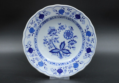 Form Marienbad Ingres Weiss Zwiebelmuster Suppenteller Teller  Porzellan Ø 22 cm