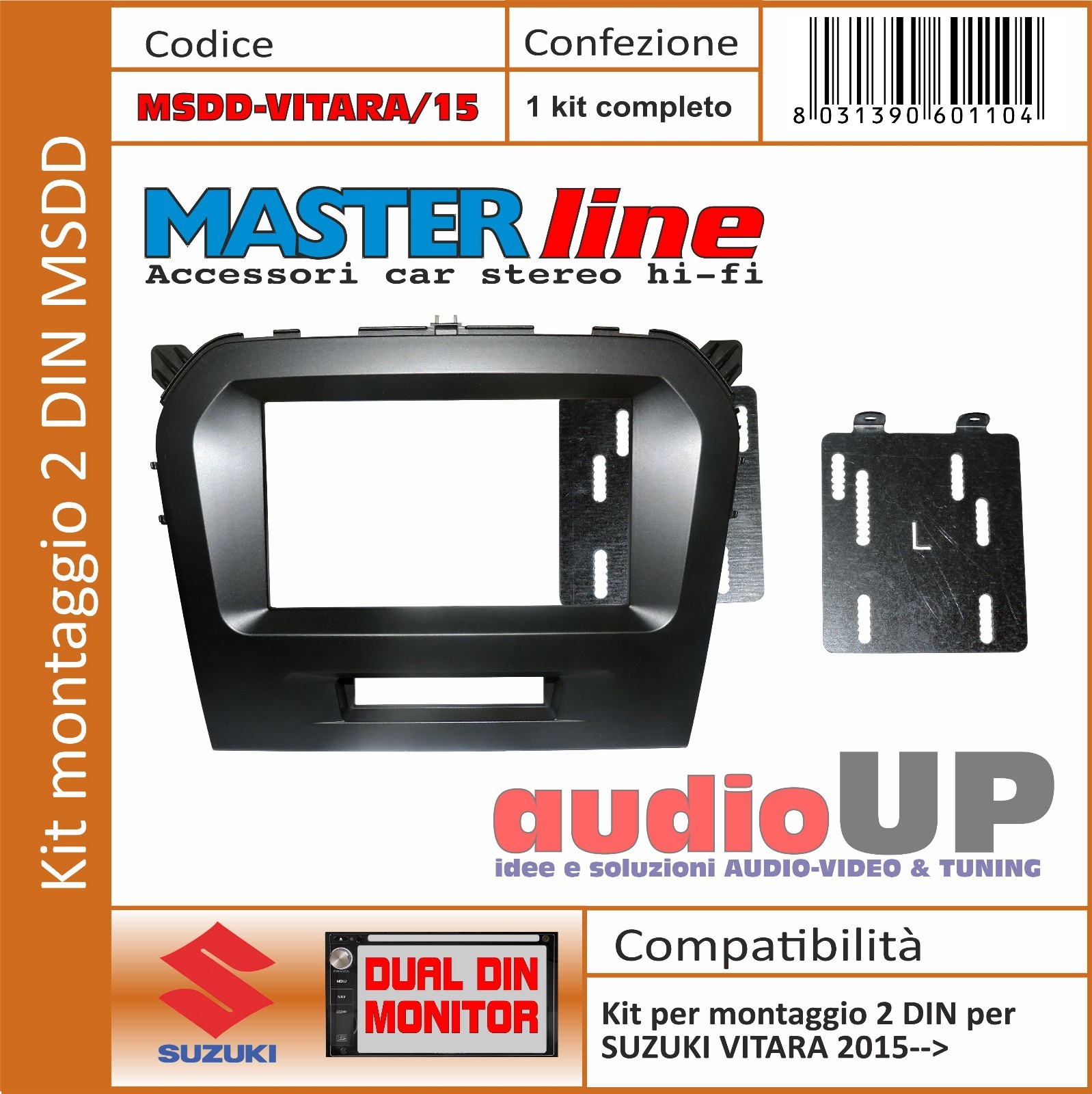 Kit Adattatore 2 DIN Suzuki Vitara 2005+ | Supporto Radio Doppio DIN