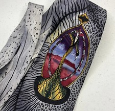 Givenchy Tie Necktie Couture Silk 80s 90s Monsieur Art Designer RARE 