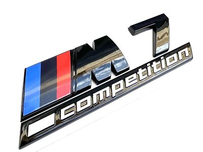 Fit For BMW M7 Competition Gloss Black Style Rear Trunk Emblem Badge M Sticker