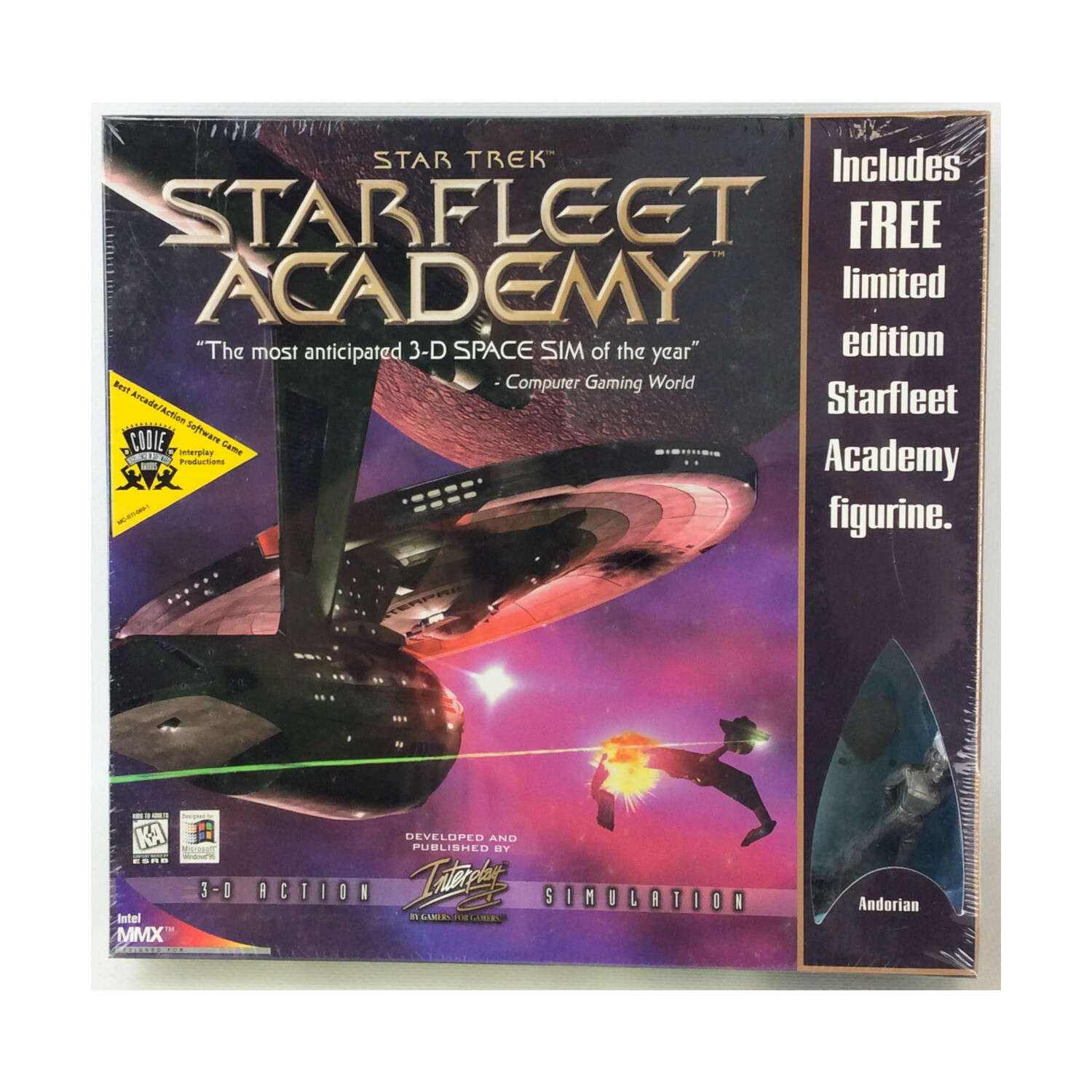 Interplay Computer Game Starfleet Academy w/Limited Ed Andorian ...