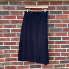 Liz Claiborne Black High Rise Midi Pencil Skirt