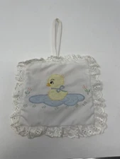 Vintage House Of Hatten~Baby Duck Nursery Decor ~White Eyelet Fabric w Duckling