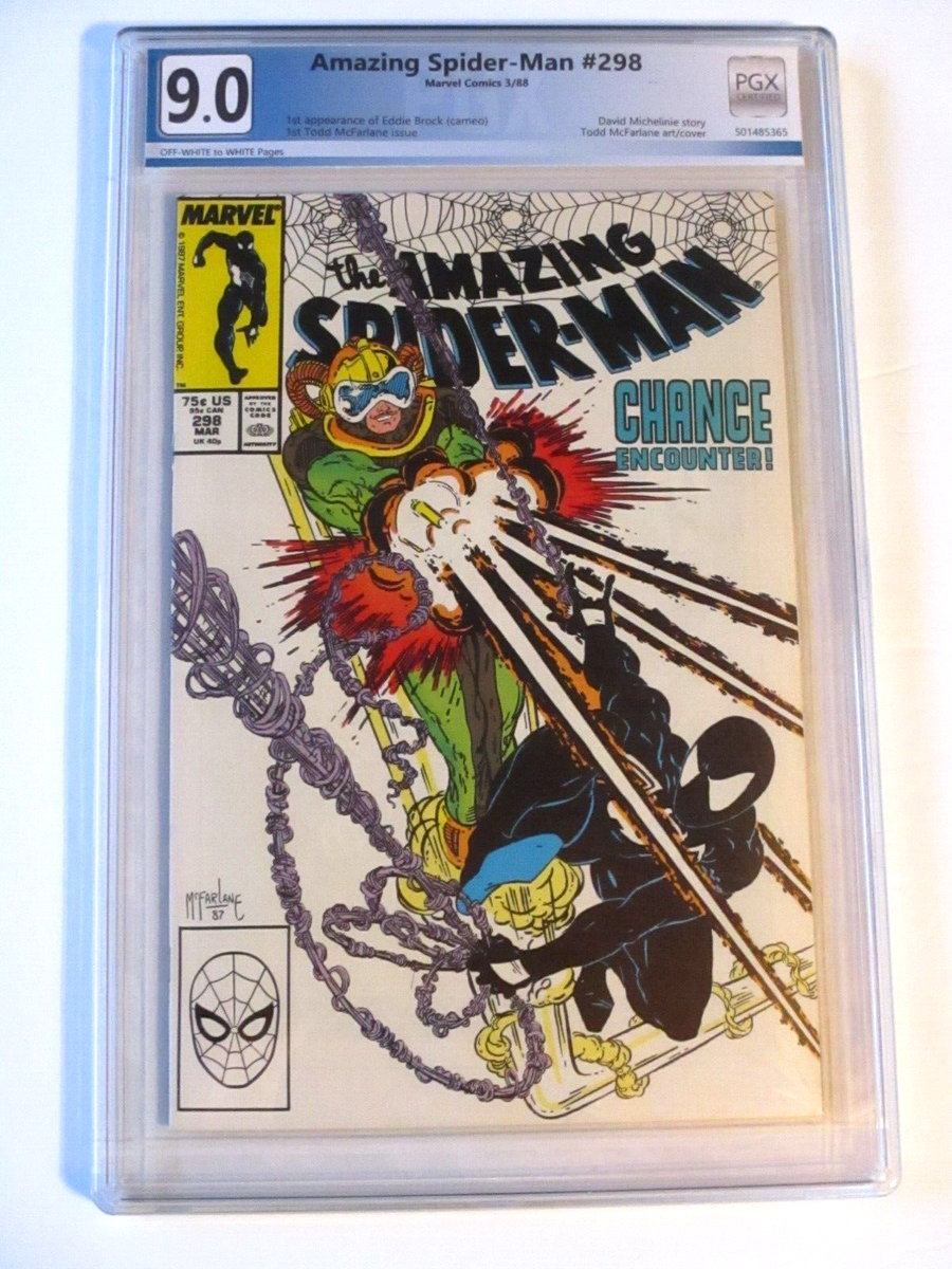 AMAZING SPIDERMAN 298 1ST APPEARANCE EDDIE BROCK McFARLANE PGX