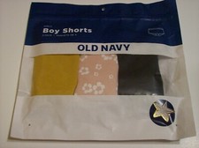 Old Navy Underwear Underpants Girls Boyshorts 3pk S M L XL New