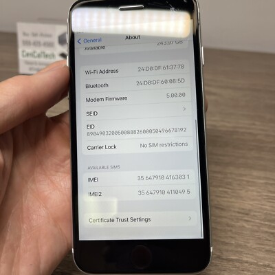 iPhoneSEホワイト アップル iPhoneSE 第2世代 64GB ホワイト au ヴィンテージ