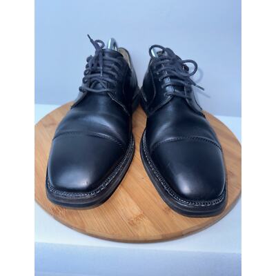 Mephisto Black Leather Lace Up Oxford Dress Shoes Made in  display picture 3