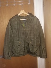 Dash Ladies Green Checkered Jacket Size 14 Bnwt