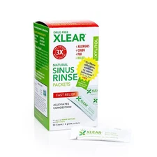 	Xlear Natural Neti Pot Sinus Rinse Refill Packets Relief Saline Nasal 100 pack	