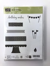Stampin' Up Build a Birthday photopolymer stamp set - Retired