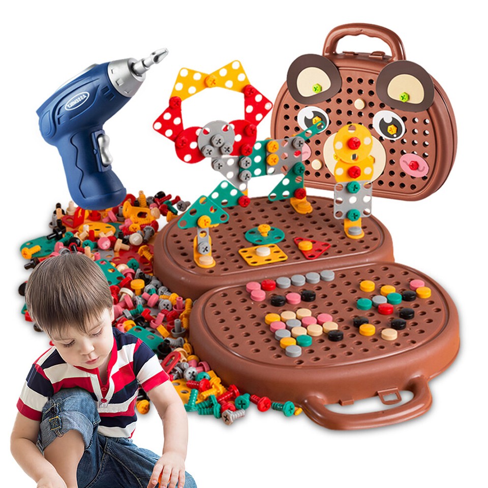 Durable Creative Mosaic Puzzle Toy STEM Learning Educational Toys for