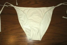L XL ❤️ MAE ❤️ SWIM SUIT BOTTOMS ❤️ SWIMWEAR Beach STRING BIKINI TIE SIDE❤️IVORY