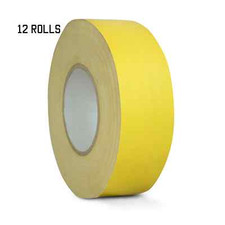 12 PACK GAFFERS STAGE TAPE - YELLOW - 2 INCH X 60 YARDS HALF CASE 