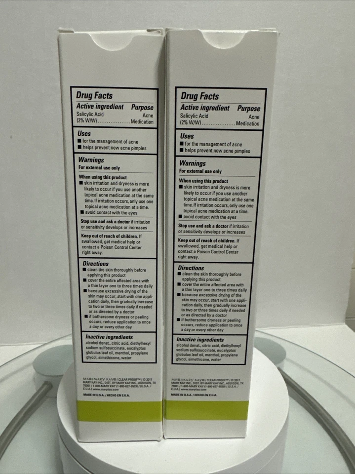 Tóner Mary Kay Clear Proof 2 botellas de control de imperfecciones - 5 OZ cada uno nuevo en caja exp.09/2026 Foto 2 de 2