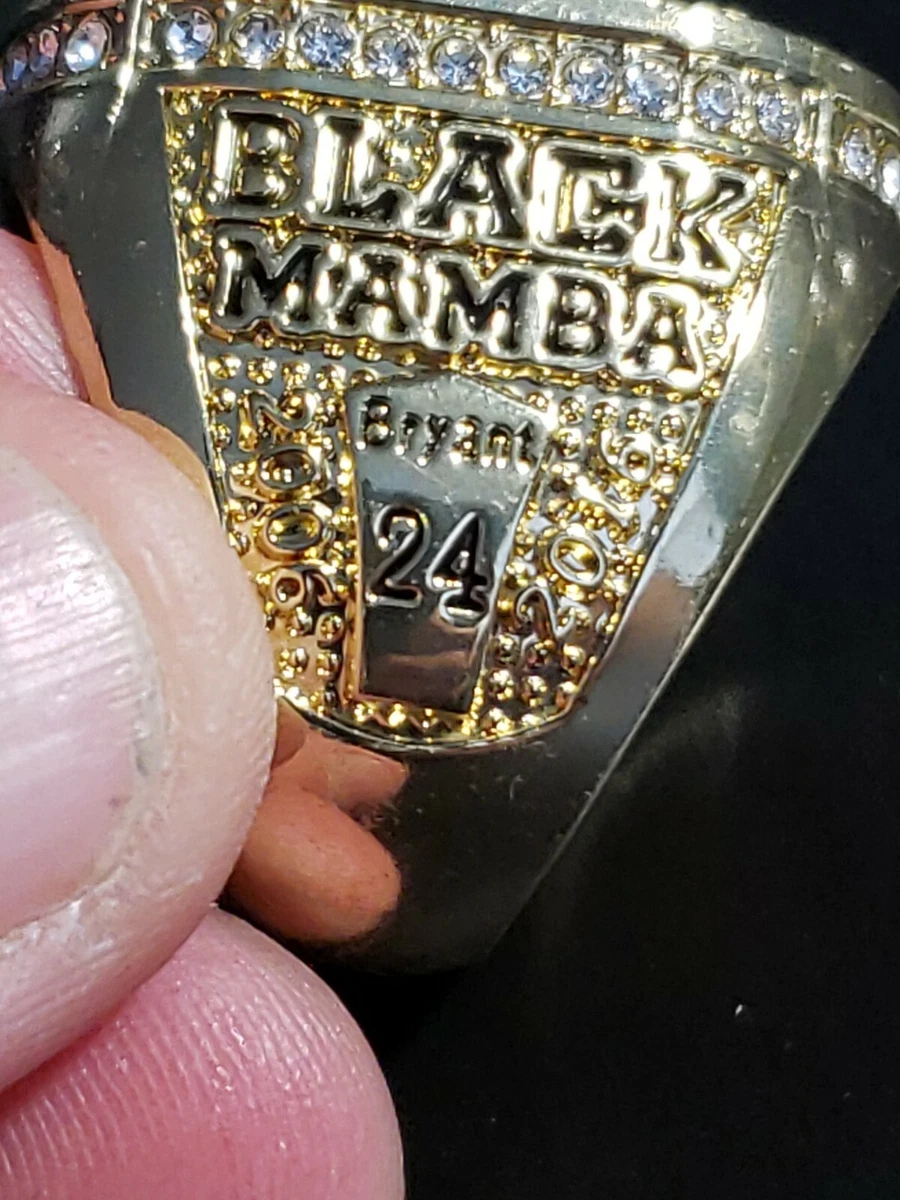 ESPN on X: So many details on these Lakers rings 🏆 💎 Most expensive ring  in NBA title history 💎 Mamba snake behind players' numbers to honor Kobe  💎 Removable top to