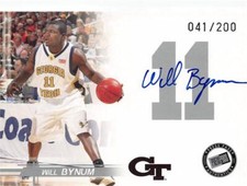 Will Bynum signed Basketball Card 2005 Press Pass Rookie #WMB Silver Limited