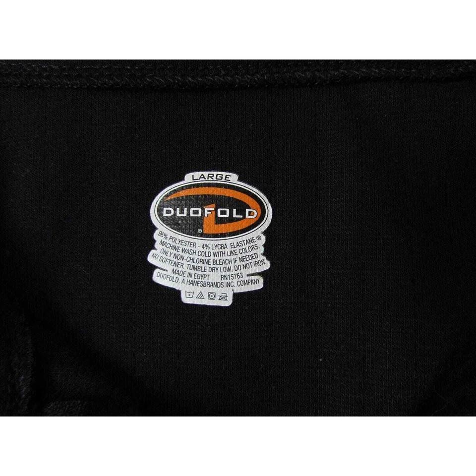 Duofold Hombre Talla L Negro Jersey Chaqueta Foto 2 de 4