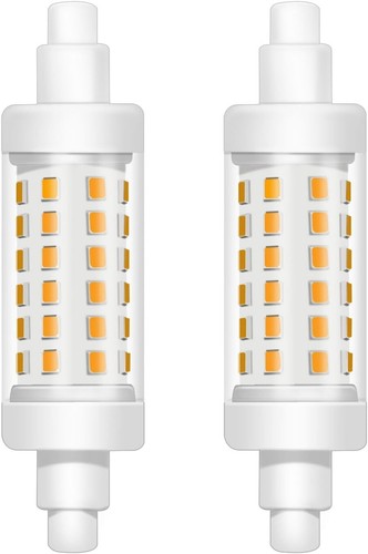 2x R7s LED 78mm Leuchtmittel 8W AC220-240V, Nicht Dimmbar, 360° Abstrahlwinkel