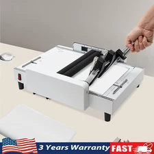 A3 Booklet Folding Binding Machine Paper Stapling Making Book Stapler Office 60W