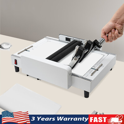 #ad A3 Booklet Folding Binding Machine Paper Stapling Making Book Stapler Office 60W $264.14