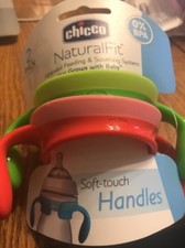 Chicco Natural Fit 2 pack Soft Touch Handles-Brand New-Ships N 24h