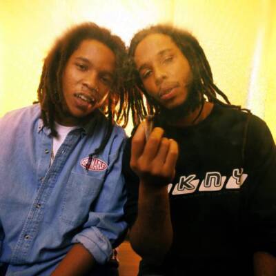 Jamaican musicians Stephen Marley and Ziggy Marley, sons of Bob Ma - Old Photo 3