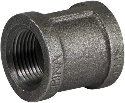 1/2''in-4''in Black Malleable Iron Straight Left/Right Coupling Threaded Pipe Fit
