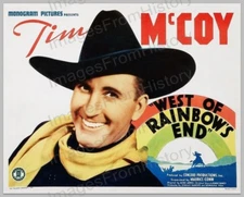 8x10 Print Tim McCoy West of Rainbow's End 1938 Lobby Card #TMMP