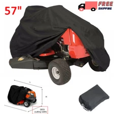 57" Lawn Mower Tractor Cover UV Resistant Waterproof Garden Outside Yard Riding