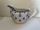 Spode FLEUR DE LIS 3 1/2" Creamer Blue Small Pitcher Copeland England No Trim