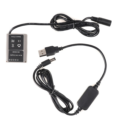 BLN-1 Decoded Dummy Battery DC Coupler +USB Cable for Olympus E-P5 E-M5 Mark II