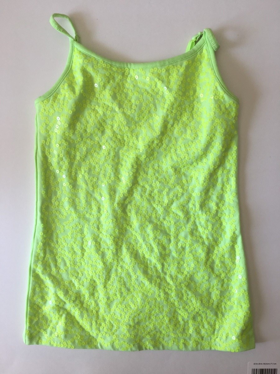 Débardeur Justice Girls Neon Scintillant - Paillettes, Taille 8, Avec étiquettes, Neuf