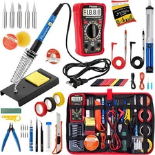 Soldering Iron Kit Welding Tool Gun Electric 110v 60w Set Temperature Adjustable