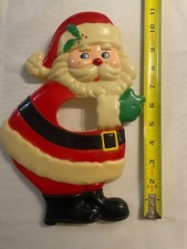 Vintage Plastic 11" Santa Display Christmas Collectible item / Rare