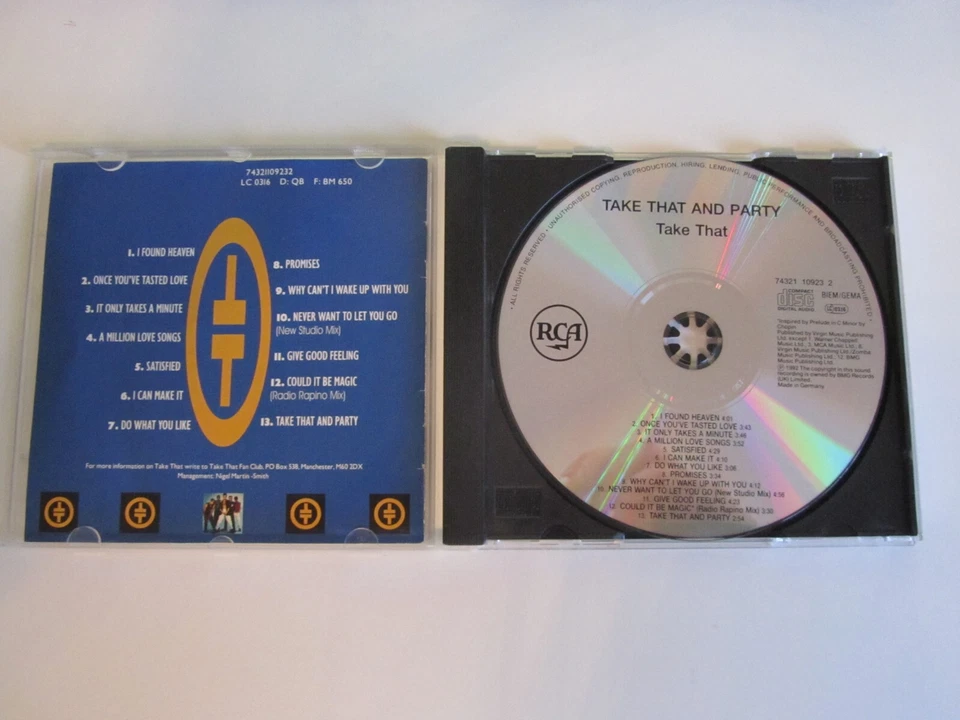 *59* CD TAKE THAT - TAKE THAT & PARTY - RCA - Bild 3 von 3