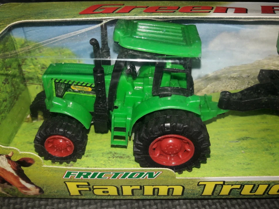 Tractor y vagón Green Farm FrictionToy Green Farm de 3 años en adelante nuevo en caja Foto 3 de 4