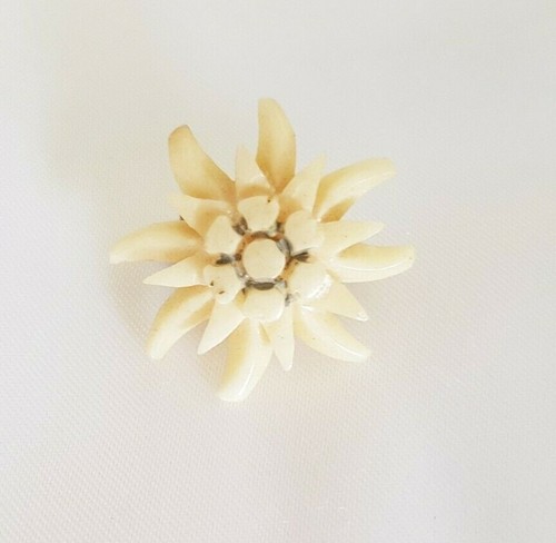 Brosche ~ Edelweiß ~ Blume ~ Vintage / Antik