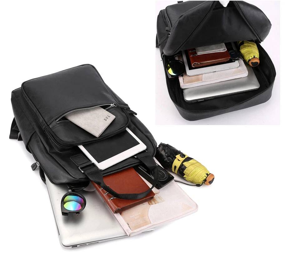 Mochila masculina impermeável laptop trabalho negócios viagem bolsa escolar - Imagem 3 de 4