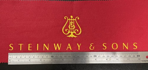 Steinway & Sons (Large Logo) Keys Cover Embroidered for Grand & Upright Pianos - Picture 2 of 5