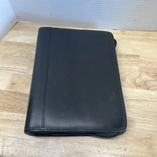 Kirkland Classic 7-Ring Planner Organizer Genuine Black Leather. 8”x 10”