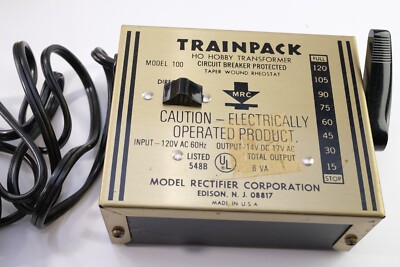 MRC Trainpack H O Gauge Train Hobby Control Transformer Model 100