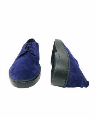 Blue suede Ferragamo men’s derby shoes. Salvatore Ferragamo | Shoes | Blue Suede Ferragamo Mens  main image 3