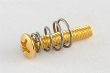NEW Pickup Mounting Screws Springs Countersunk For Vintage Pickguards - GOLD