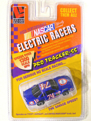 1pc Rare 1998 LIFE-LIKE M-Chassis Slot Car Chevy #74 Stocker FINA NASCAR #9804!