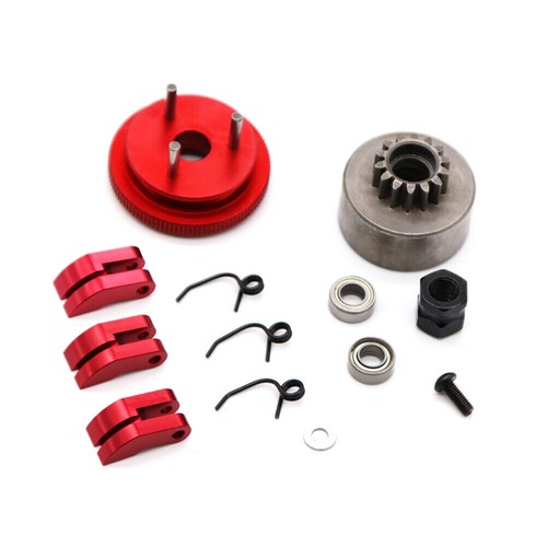 Clutch Bell 14T Gear Flywheel Cone & Engine Nut for 1/8 RC Model Nitro Car - Picture 8 of 8