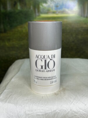 ACQUA DI GIO BY GIORGIO ARMANI 75G ALCOHOL FREE DEODORANT STICK (NEW & SEALED)